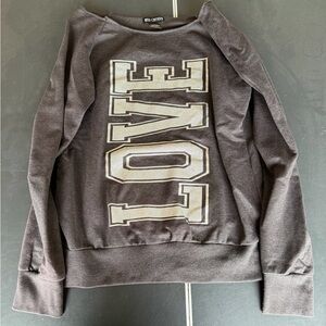 Black LOVE Graphic Women's Sweatshirt